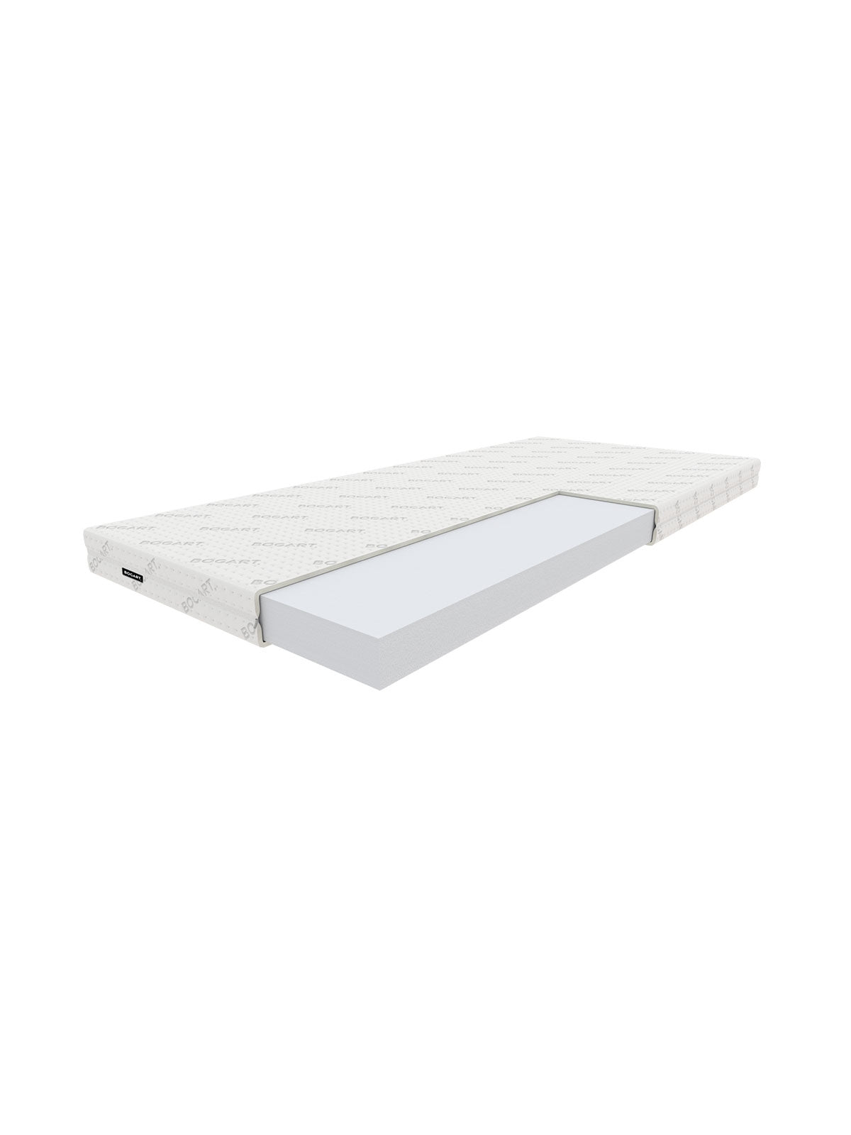 Materac piankowy dziecięcy Salmi 80x160 cm biały z pokrowcem bawełniano-poliestrowym