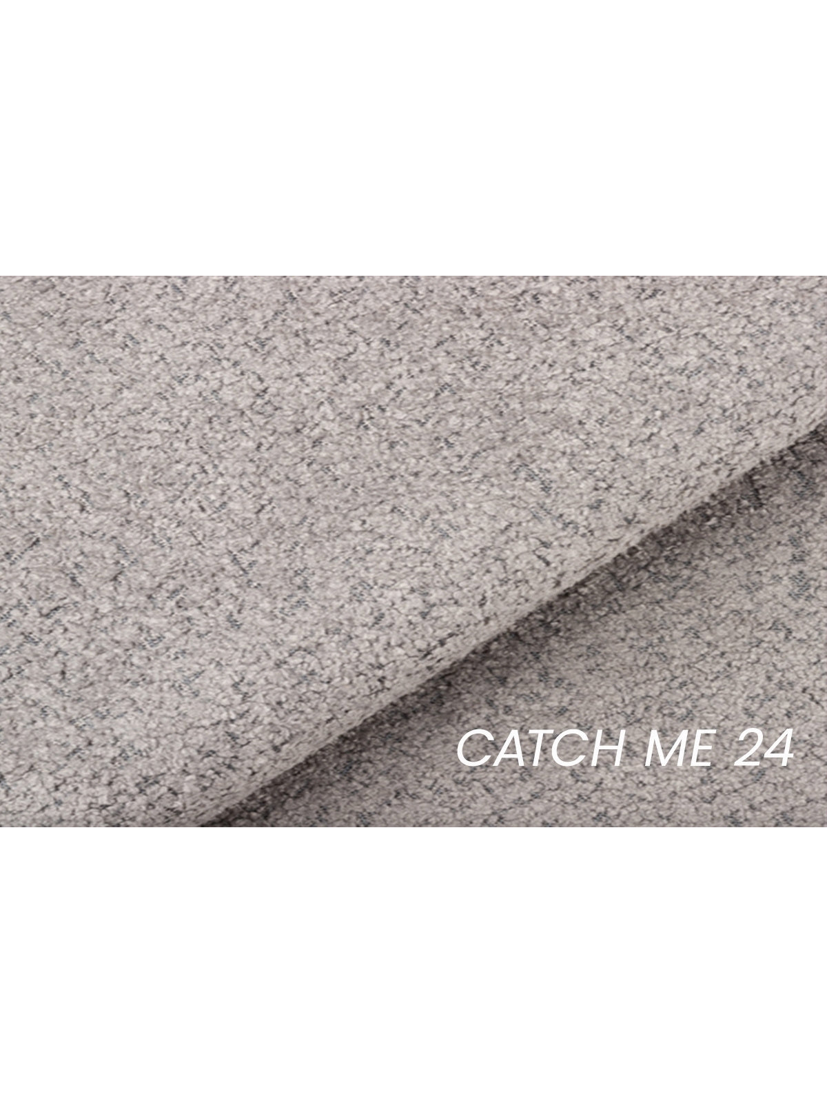 Šedá tkanina boucle Catch Me 24 pro otočné křeslo Skindi