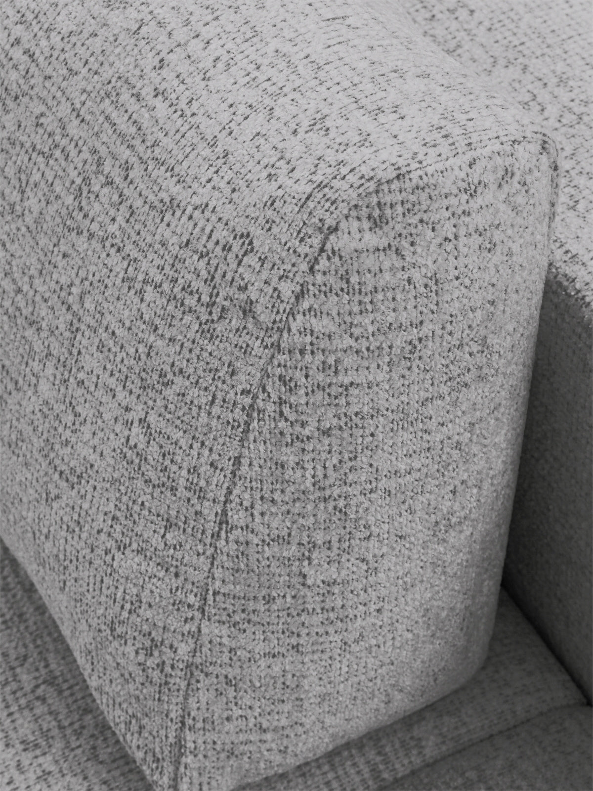 Pohovka Velamo s funkcí spaní šedý szenil Bella 65, detail rohu