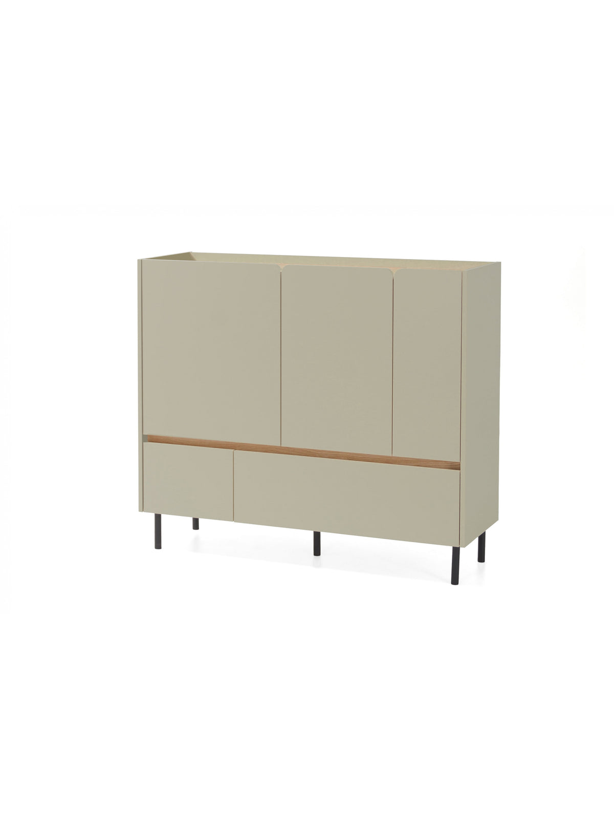 Komoda Altea 120 cm s zásuvkami v barvě eukalyptus a baltic dune dub, moderní