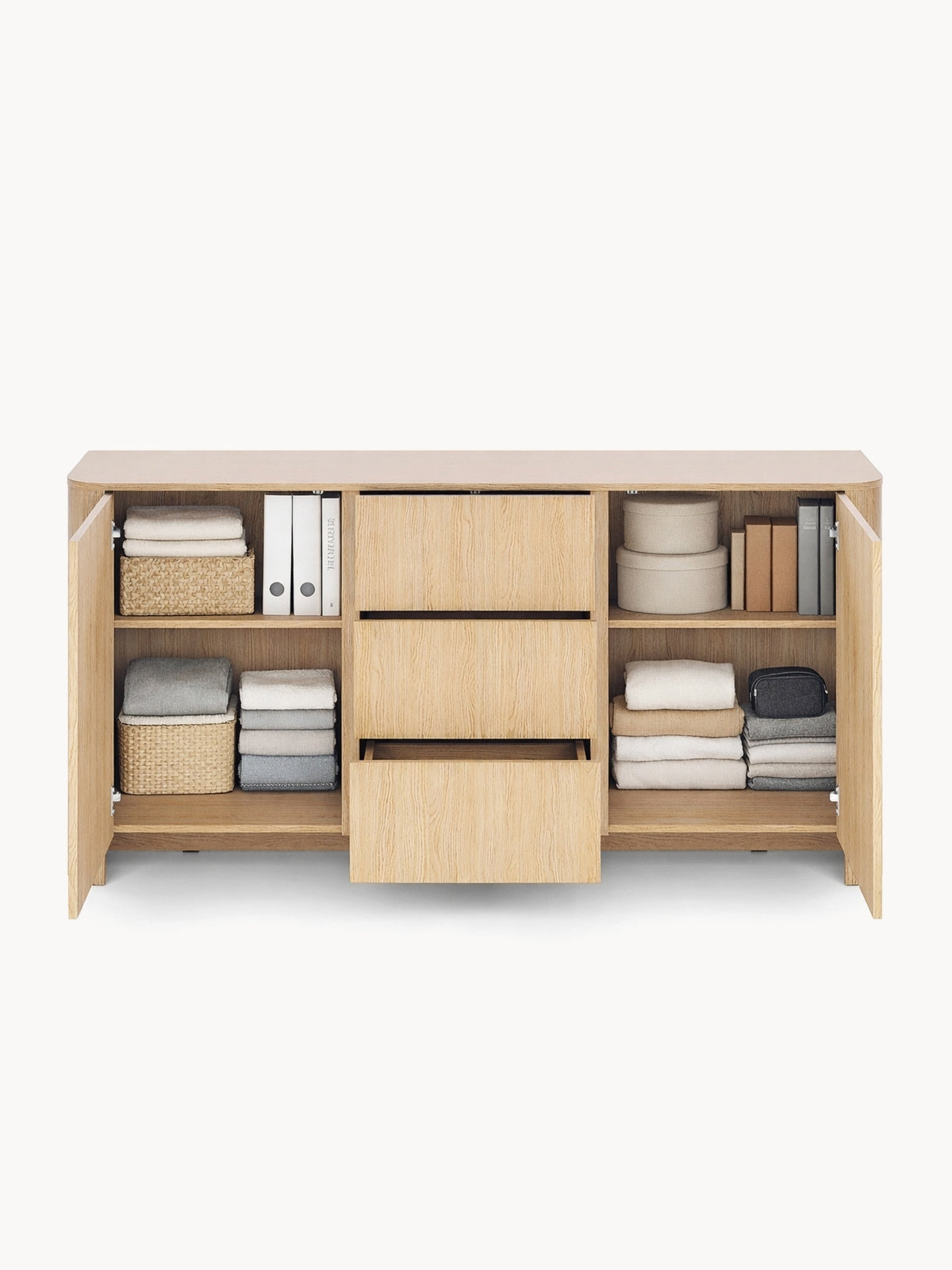 Komoda Sorrenti 168 cm se zásuvkami - dub vicenza
