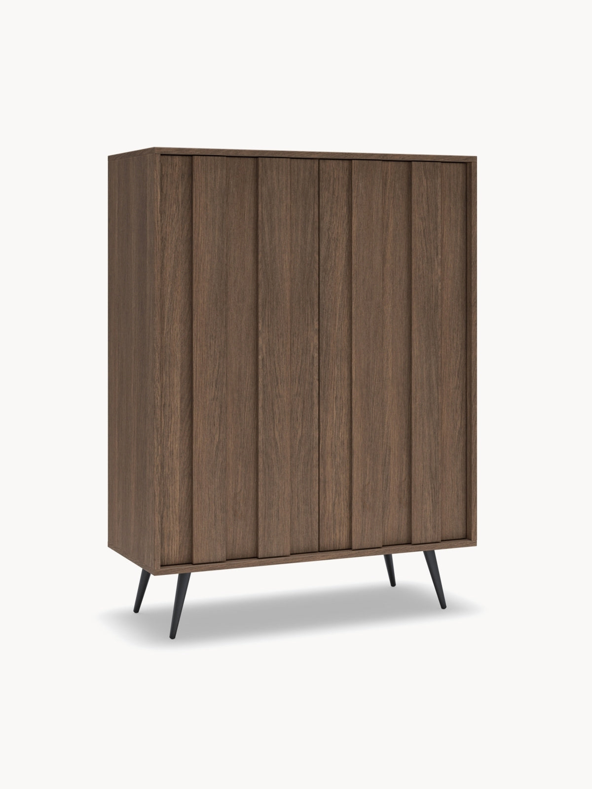 Komoda vysoká Flaro 93 cm s osvětlením - dub dunin