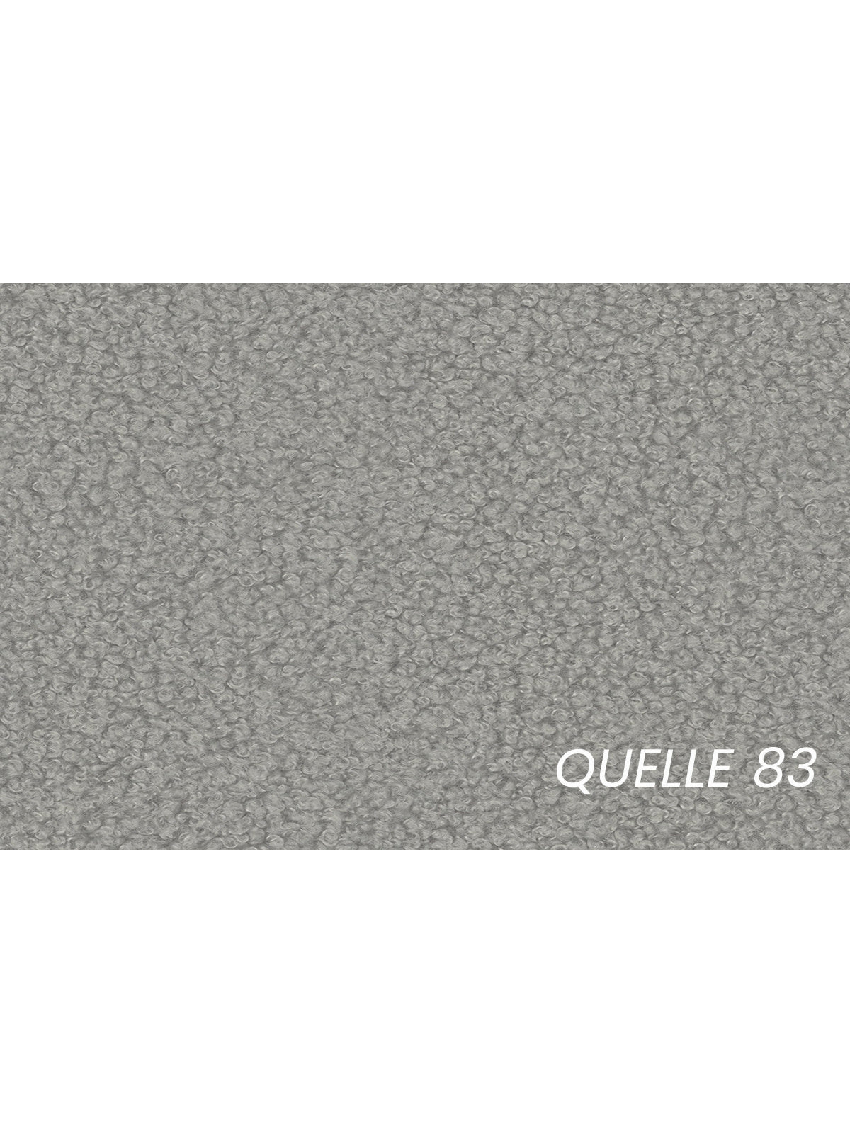 Łóżko tapicerowane Tesia 160x200 z pojemnikiem w szarej tkaninie boucle Quelle 83
