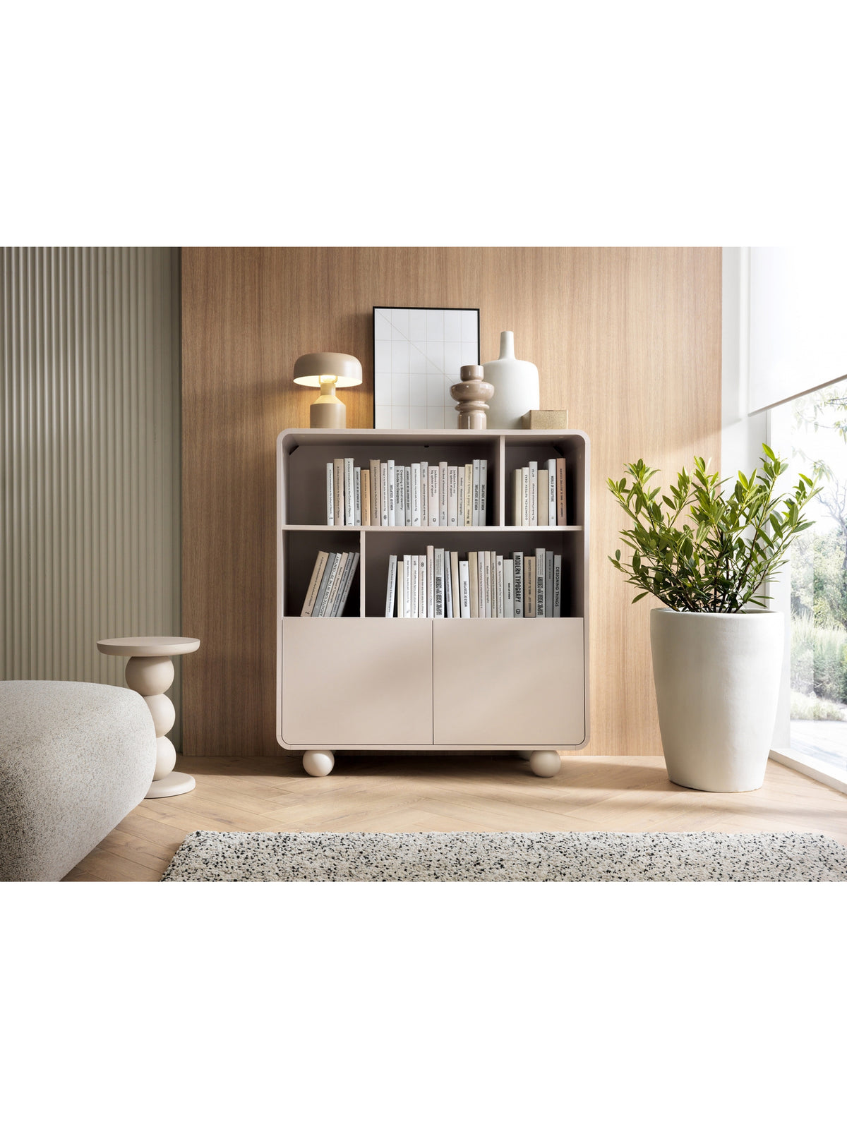 Regál otwarty Vellino 108 cm - kašmír