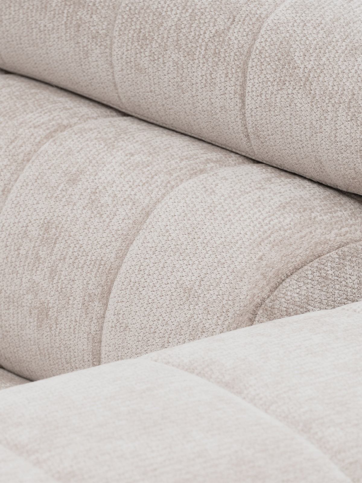 Sofa trzyosobowa Tyrion beżowy szenil Vibe 08 detal tapicerki