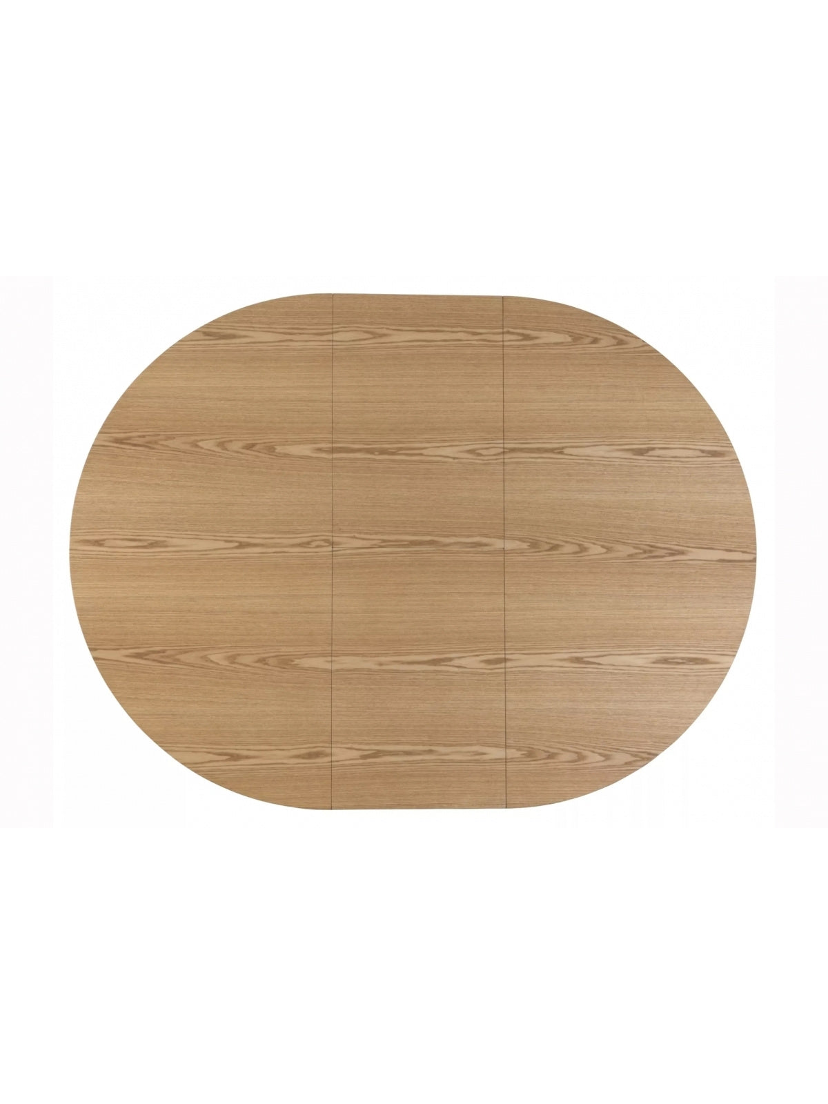 Rozkládací kulatý stůl Lureno 120-160 cm přírodní dub zhora