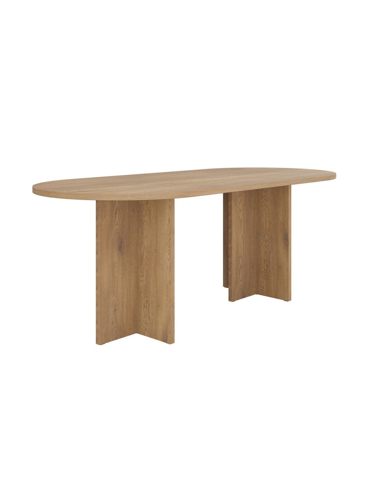 Ovální stůl Aurelium 204x90 cm v barvě dub kremona s moderním designem