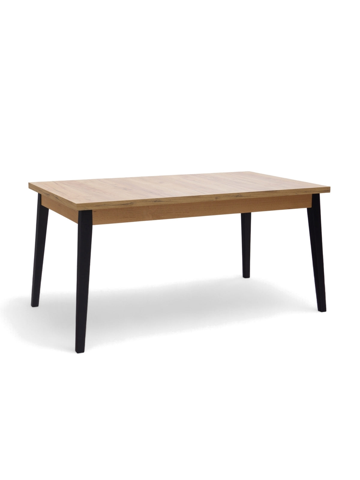 Stůl rozkladany Paris 140-180x80 cm - dub craft / černé nožičky