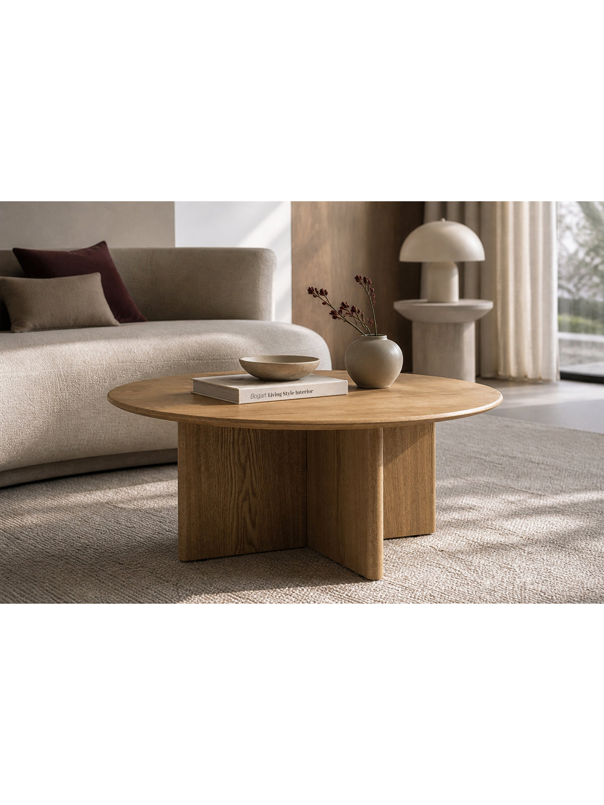 stolek kawowy Nomis 80 cm okragly - miel