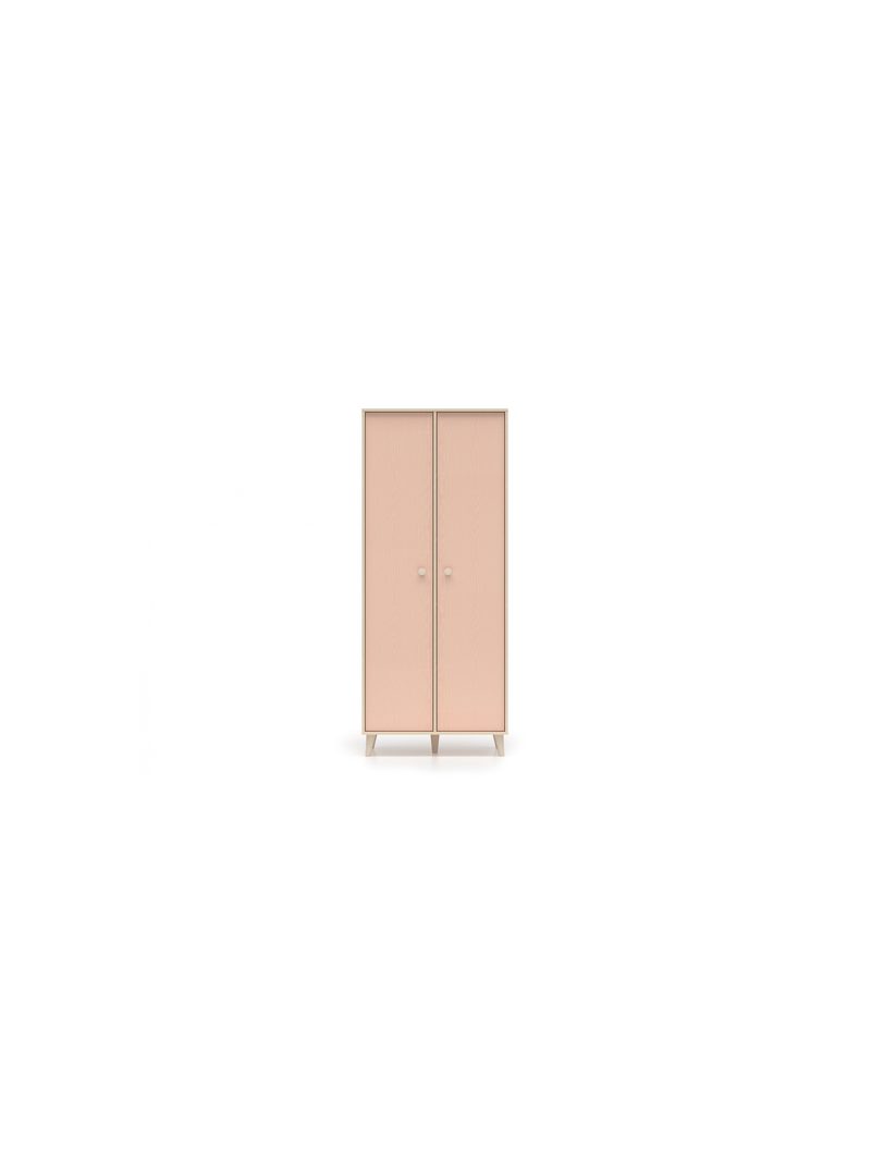 Dětská skříň Marla 80 cm v barvách desert sand a millenial pink