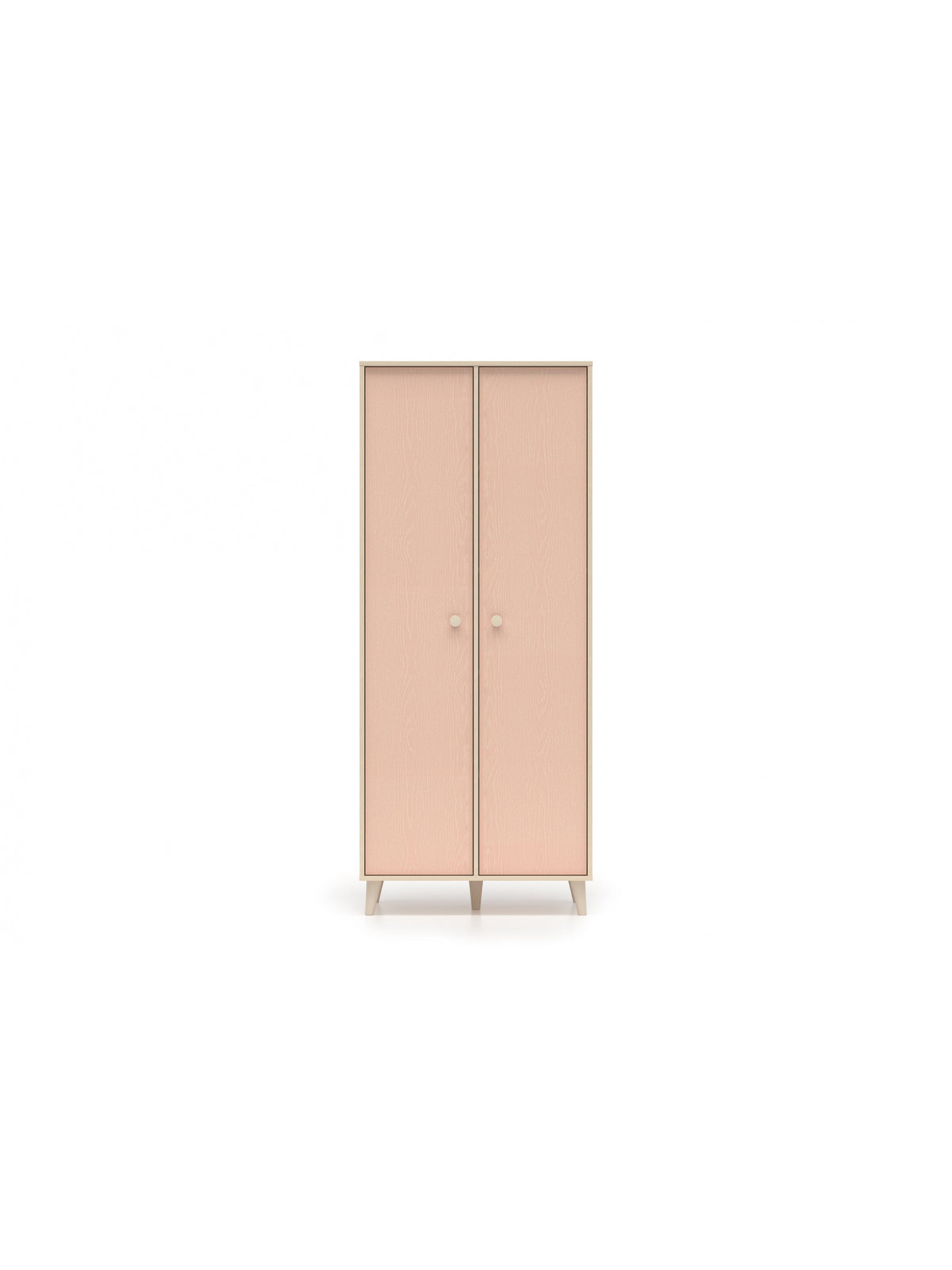 Dětská skříň Marla 80 cm v barvách desert sand a millenial pink