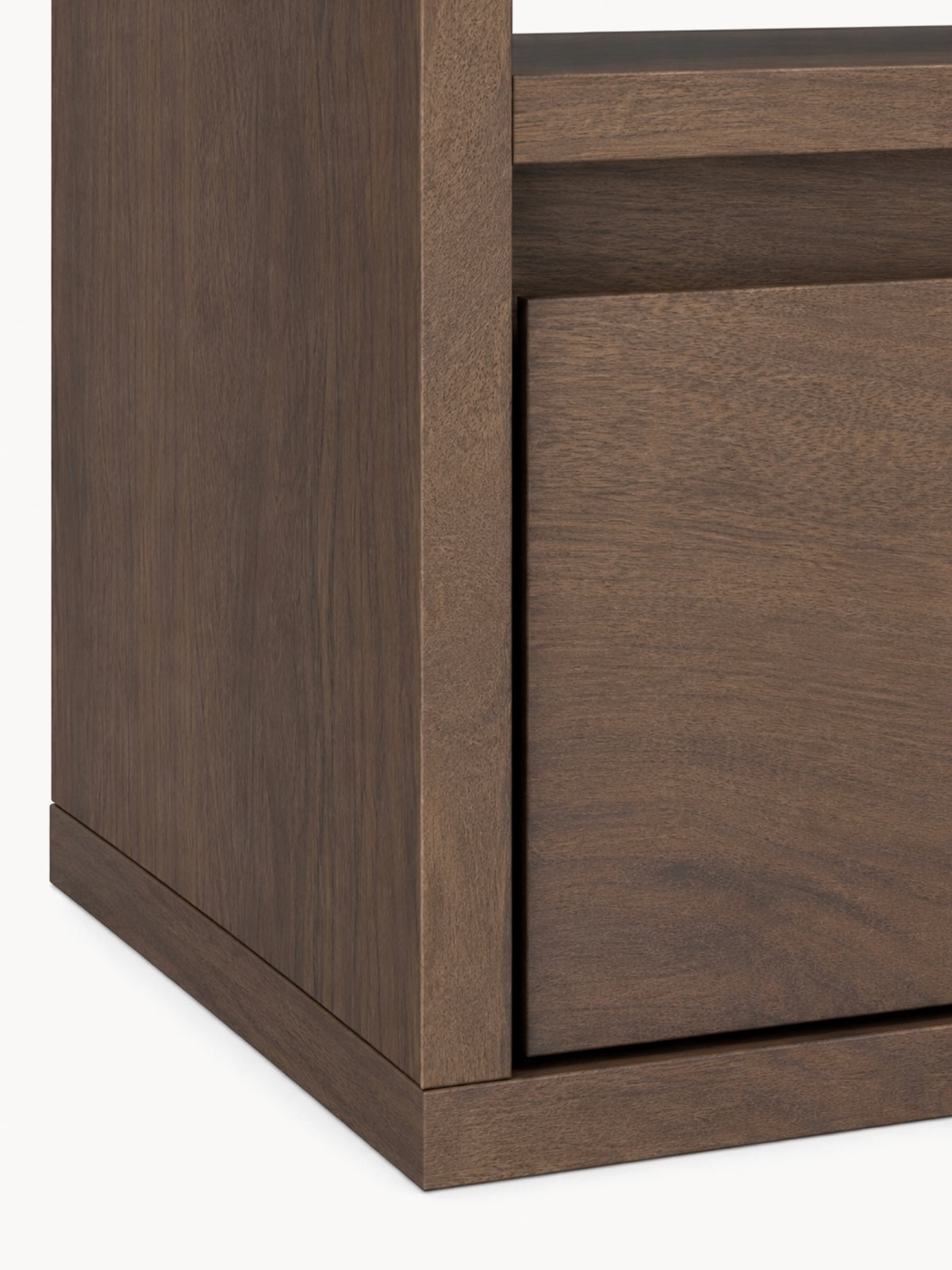 Noční stolek Zolia 40 cm z szuflada závěsná - ořech elegant