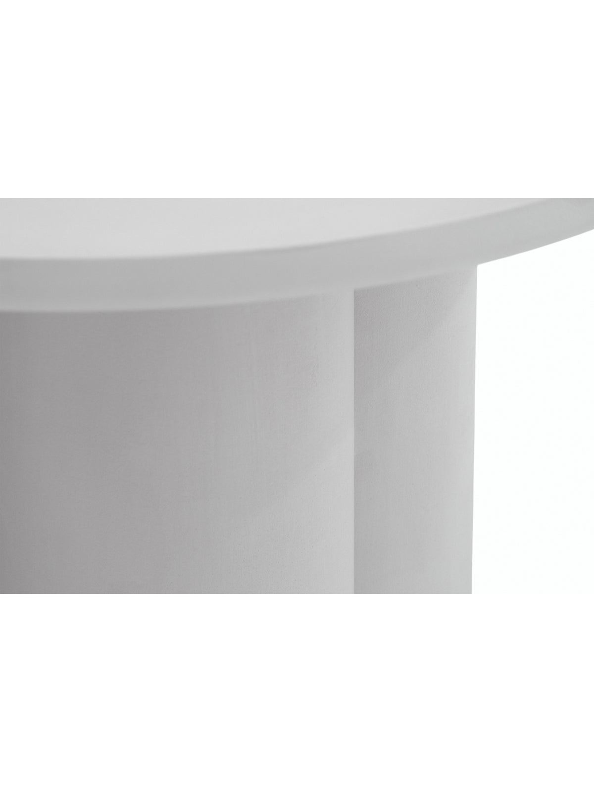 Sada konferenčních stolků Clav 60 cm a Cylindus 80 cm světlé šedé s kulatými deskami