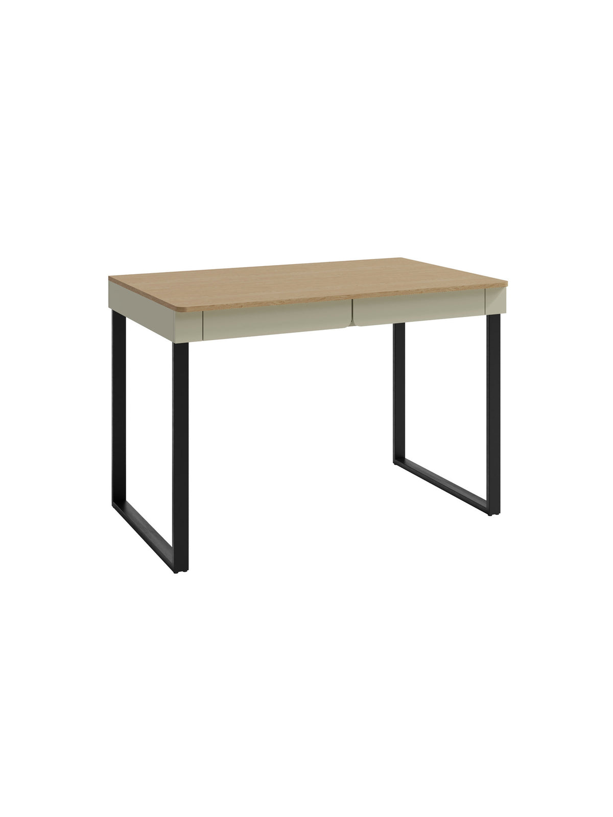 Psací stůl Altea 125 cm s dvěma zásuvkami, korpus eukalyptus, přední část dub baltic dune