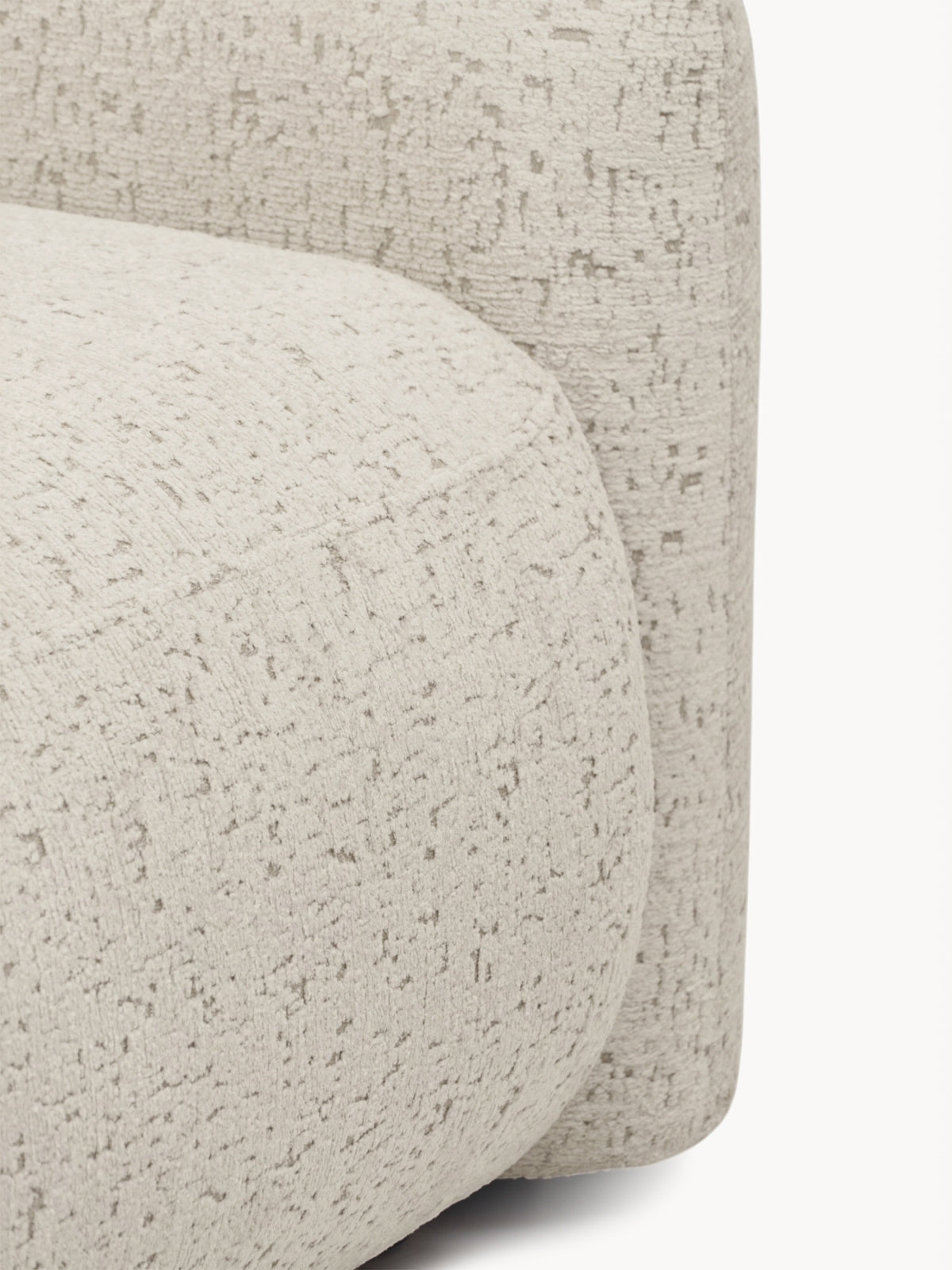 Rozkládací pohovka Serano v béžovém szenilu Bosco 08, detail rohu