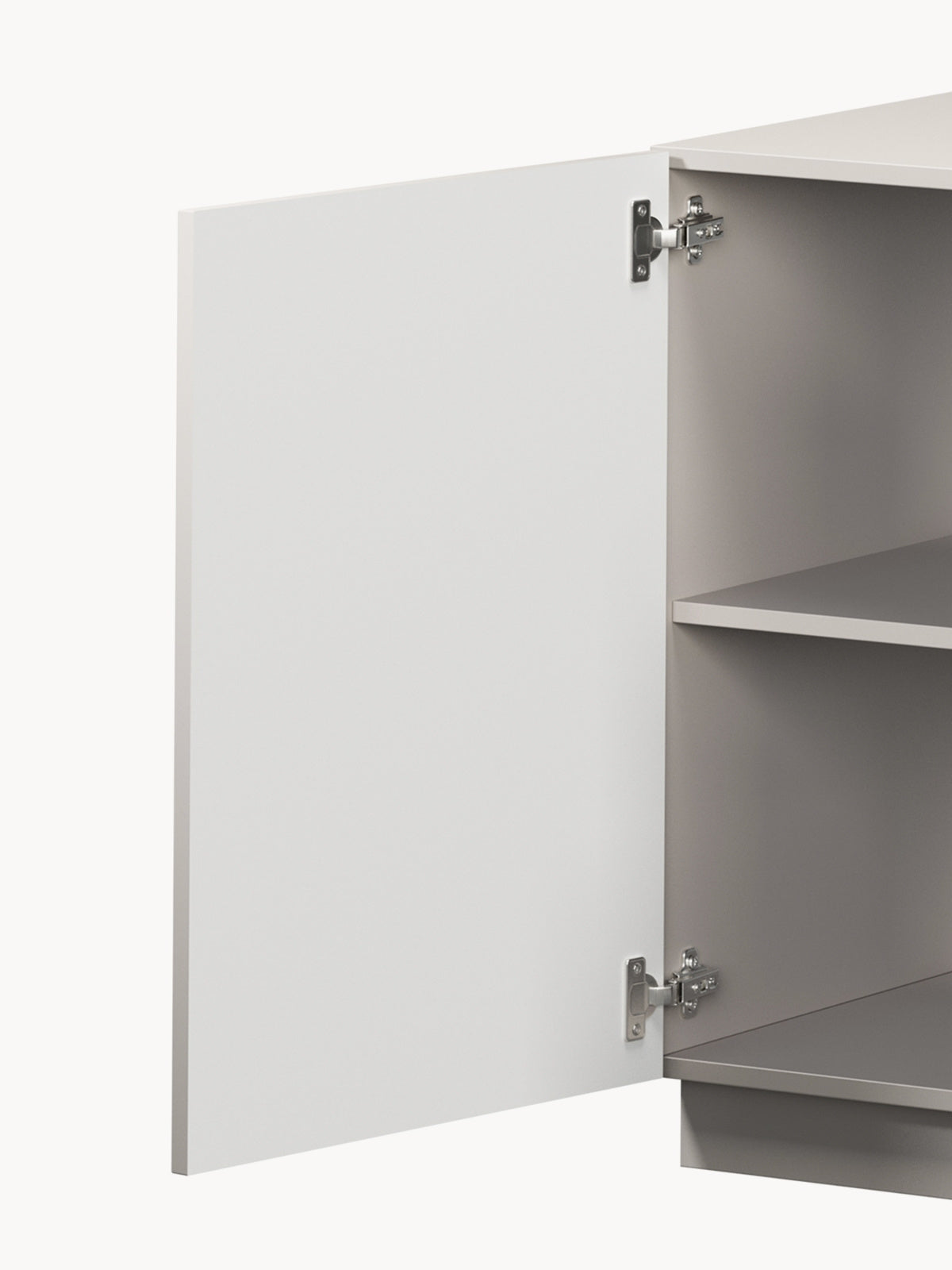 Komoda Lorini 150 cm se zásuvkami - kašmír / černá Úchytky T-bar