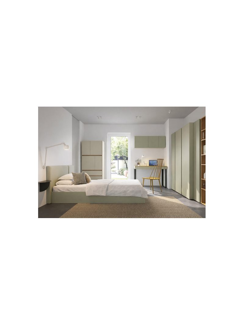 Uzavřený regál Altea 80 cm v barvách eukalyptus a baltic dune dub, 4 dveře, 2 zásuvky
