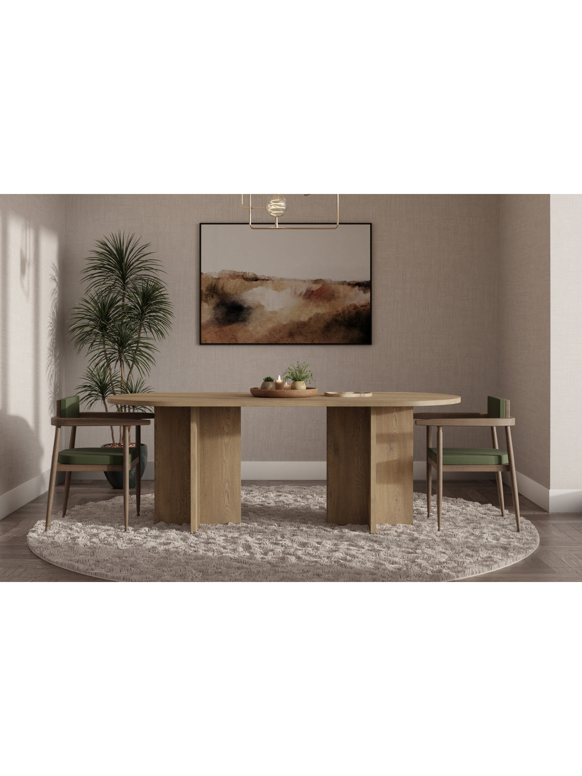 Stół owalny Aurelium 204x90 cm w kolorze dąb cremona z laminowanym blatem i nogami