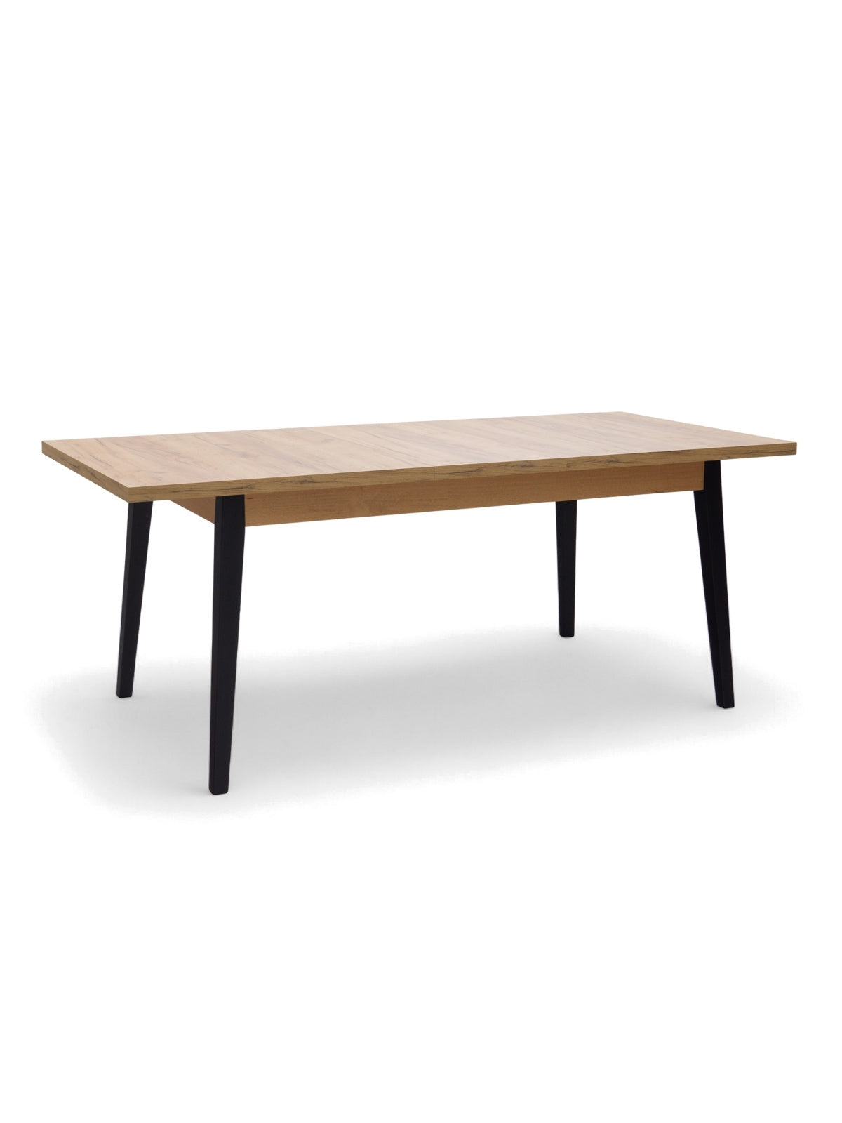 Stůl rozkladany Paris 140-180x80 cm - dub craft / černé nožičky