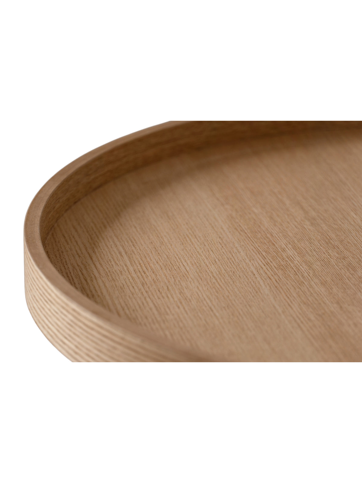Stolik kawowy okrągły Tiliana 45 cm jasne drewno naturalny blat MDF
