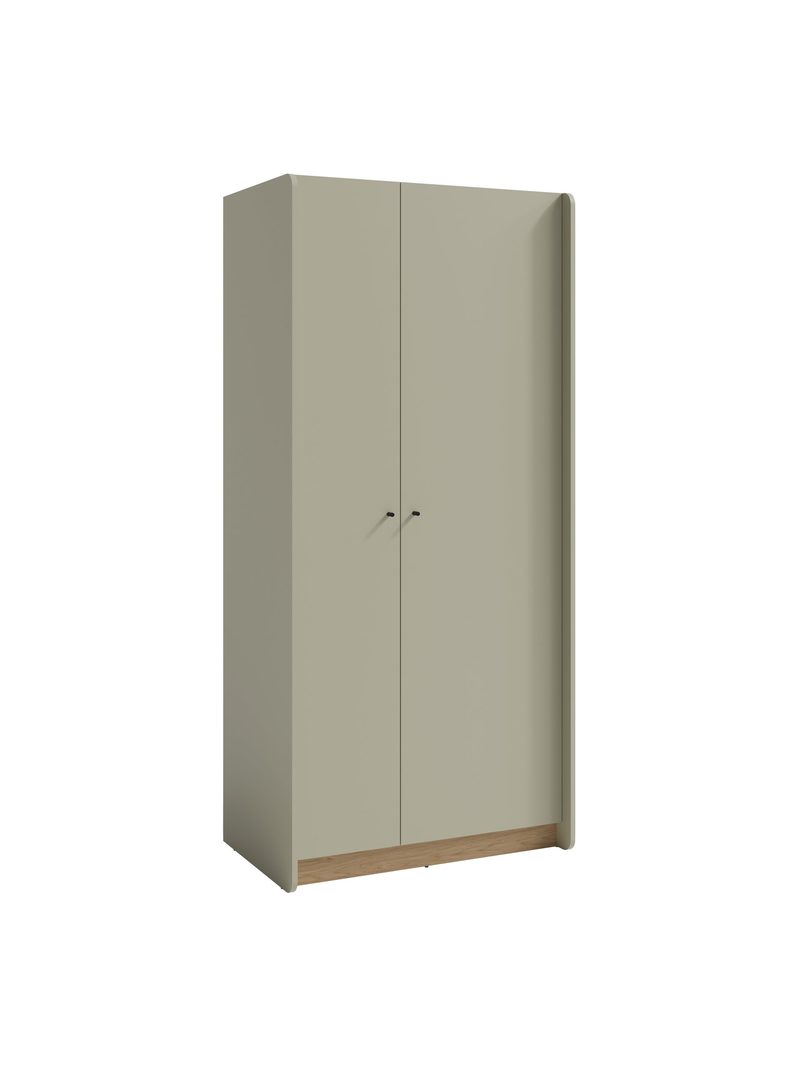Skříň Fiorenza 90 cm v barvě eukalyptus s frontem dub baltic dune, se 2 dveřmi