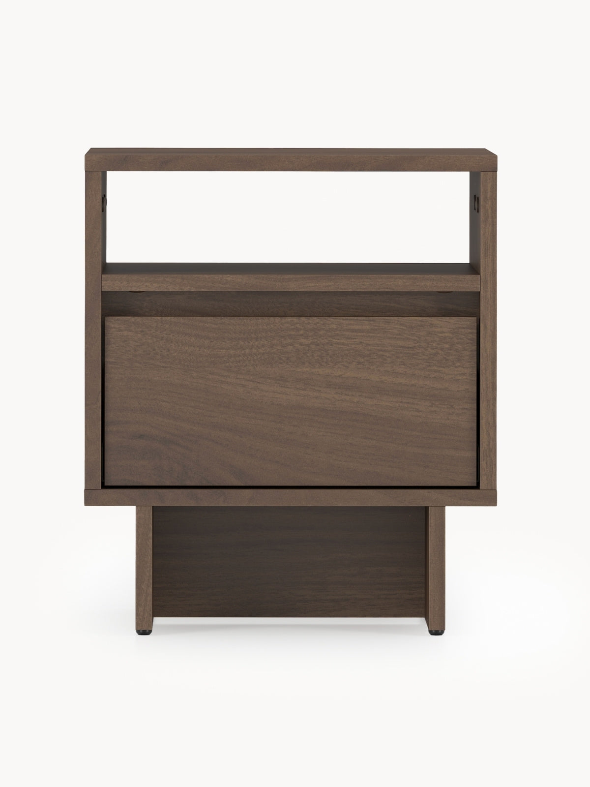Noční stolek Zolia 40 cm z szuflada na soklu - ořech elegant